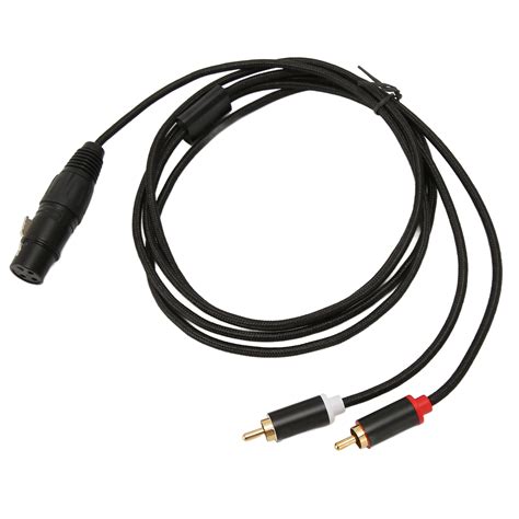 Xlr To Dual Rca Cable Female To Male Low Loss Noiseless Y Splitter Duplicator Wire Stereo Sound