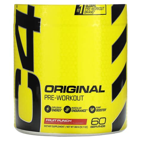 Cellucor C4 Original Pre Workout Fruit Punch 12 7 Oz 360 G