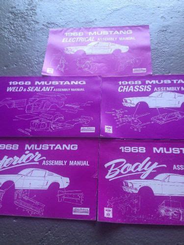 Sell 1968 Mustang Assembly Manuals In Howard Beach New York United States