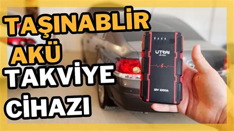 Utraı Jstar Mini 13000MAH 1000A Jump Starter Taşınabilir Akü Takviye