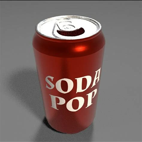 Soda Can Modeled In Maya Textured In Substance Painter Enjoy