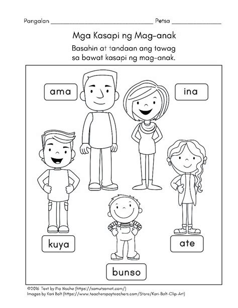 Pdf Mga Kasapi Ng Mag Anak Samut Samot Ang Lalaki At Babae Ay Mag