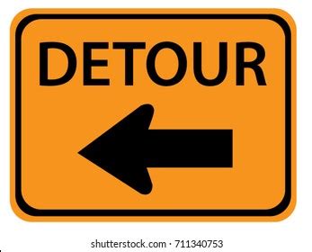 4,636 Detour sign Stock Vectors, Images & Vector Art | Shutterstock