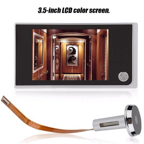 3 5 inç kapı zili dijital LCD 120 derece Peephole görüntüleyici