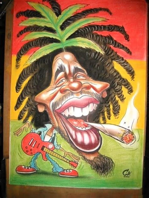 Ga Humor Caricatura Bob Marley