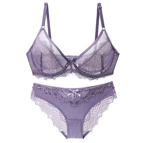 Ruimatai Lingerie For Women Lace Lingerie Sheer Matching Lingerie Set