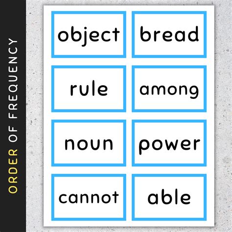 Fry Sight Words Flash Cards Fry S Fifth Sight Words