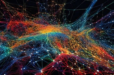 Premium Ai Image Intricate Interconnected Nodes Form An Abstract