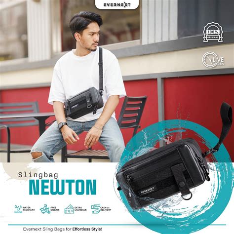 Jual Evernext Tas Selempang Pria Multifungsi In Sling Bag Newton