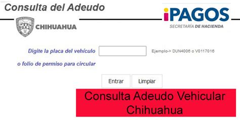 Cómo consultar el adeudo vehicular Chihuahua 2025