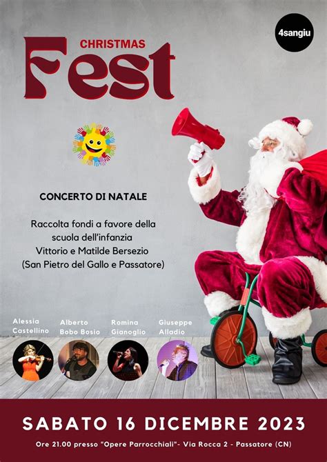 Passatore Concerto Di Beneficenza Come Una Festa Di Natale Per