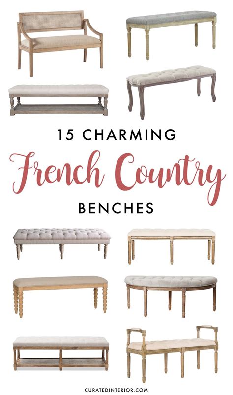 15 French Country Benches With Charm