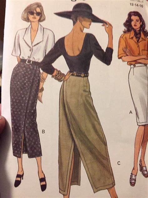 Misses Skirts Sewing Pattern Vogue Size Waist Etsy