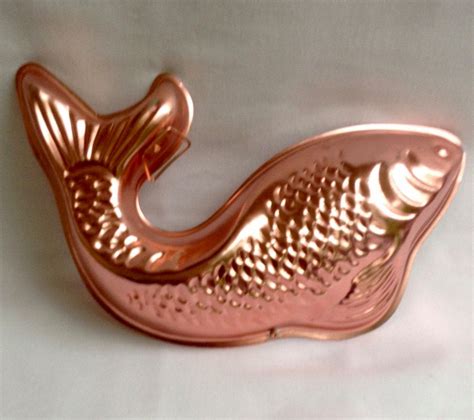 Vintage 1970s Copper Fish Mold Copper Tone Kitchenware Copper Etsy