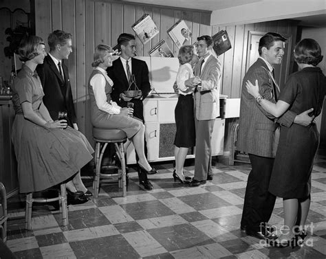 Teen Couples Dancing At A Party Photograph By H Armstrong Roberts Classicstock Fine Art America