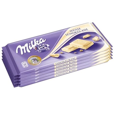 Milka Chocolat Blanc Tablettes Achat Vente Chocolat En Tablette