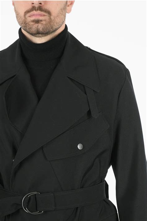 Hugo Boss Double Breasted Belted Coat Men Glamood Outlet