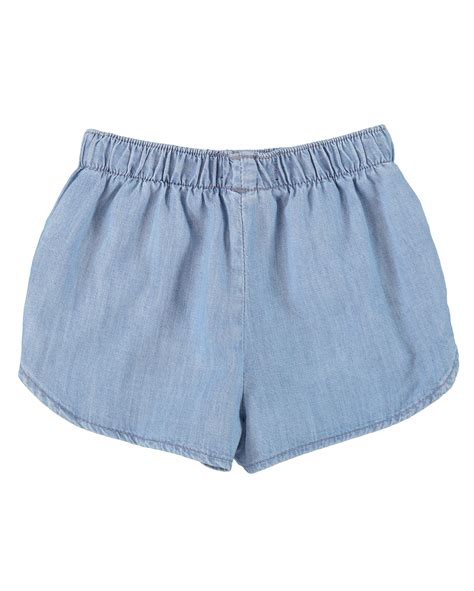 Riachuelo Short Jeans Infantil C S El Stico Denim Claro Tam A