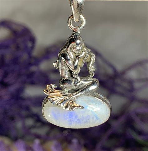 Mermaid Necklace Celtic Jewelry Moonstone Jewelry Anniversary T