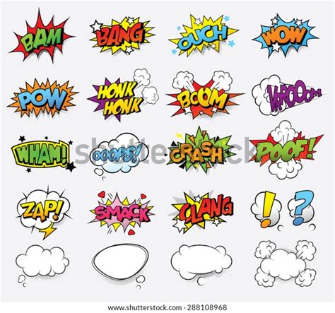 Comic Sound Effects Stock Vector (Royalty Free) 288108968 | Shutterstock