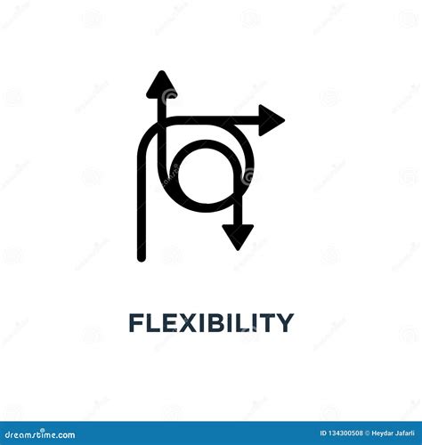 Flexibility Icon Flexibility Concept Symbol Design Vector Illu Stock