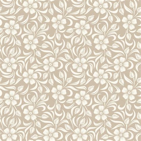 Seamless Vintage Floral Pattern Vector Illustration Stock Vector