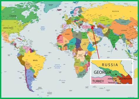 Georgia Location On World Map - Map