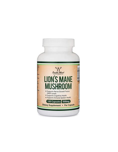 Lion’s Mane Mushroom Лъвска грива 120 капсули Double Wood Аптека Маджаров