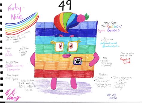 Numberblocks Ocs Forty Nine 49 By Pinkstareevee16 On Deviantart