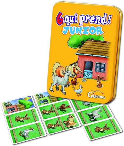 Gigamic Amjsix Jeu De Cartes Qui Prend Junior Amazon Fr Jeux