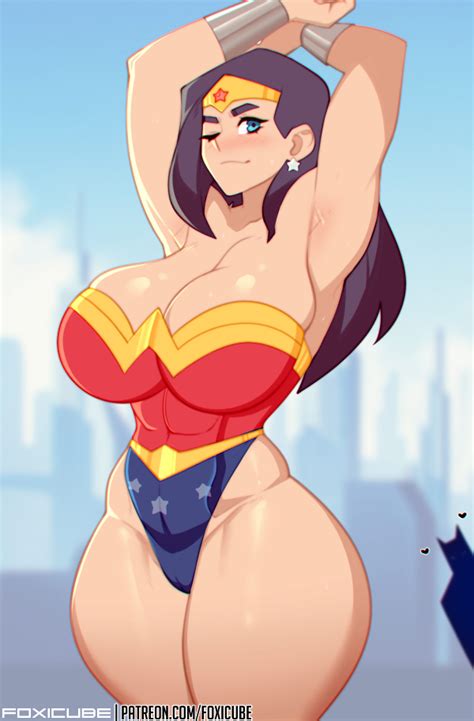 Rule 34 1girls Amazon Armpits Arms Up Armwear Batman Batman Series Big Breasts Black Hair