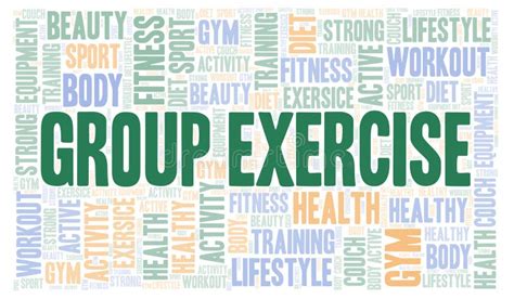 Group Exercise Word Cloud Stock Illustration Illustration Of Concept