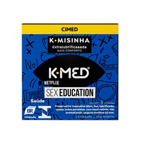 Preservativo K Misinha K Med Extralubrificada Sex Education 3 Unidades