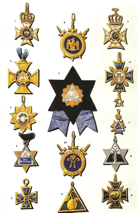 A Representative Selection of German Lodge Jewels Masonic Re