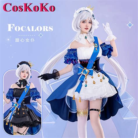 Coskoko Furina Cosplay Game Genshin Impact Costume Sweet Elegant