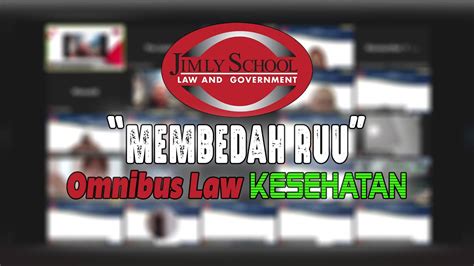 Membedah Ruu Omnibus Law Kesehatan Jimly School Surabaya Youtube