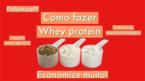 APRENDA A FAZER WHEY PROTEIN CASEIRO Wheyprotein Suplementos