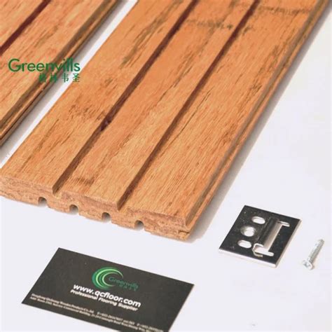 High Density Outdoor Bamboo Wall Cladding Strong Carbonized Bamboo