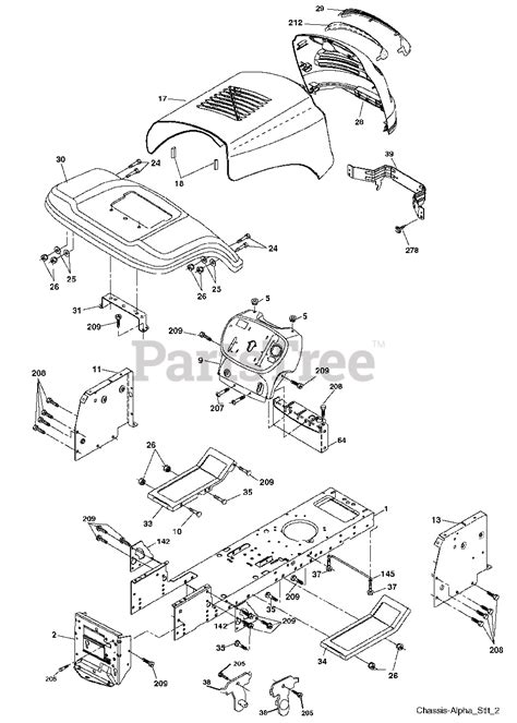 Poulan Po 17542 Lt Poulan Lawn Tractor 2008 01 Chassis Parts Lookup With Diagrams Partstree