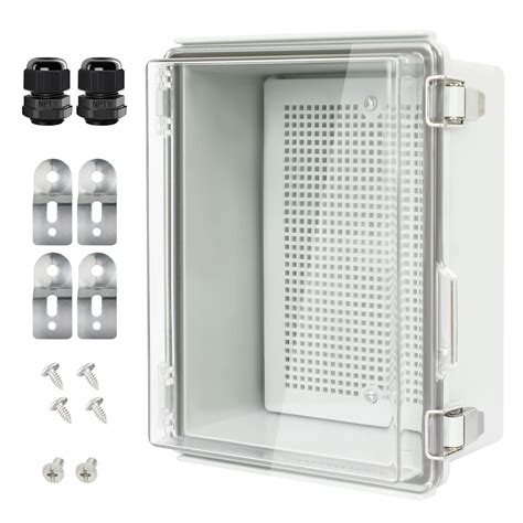 Lemotech Abs Junction Box Hinged Clear Cover Stainless Steel Latch Ip