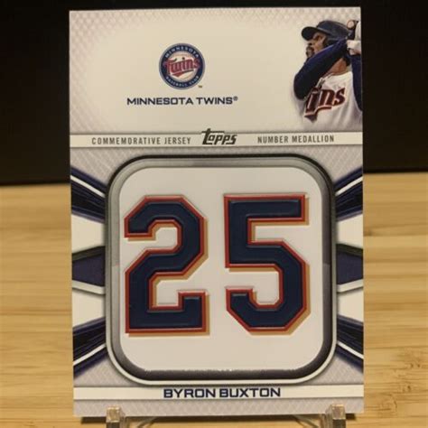 Byron Buxton 2022 Topps Series 1 Jersey Number Medallion Relics