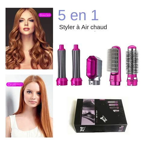 Sèche cheveux 5 en 1 avec fonction d air chaud brosse électrique