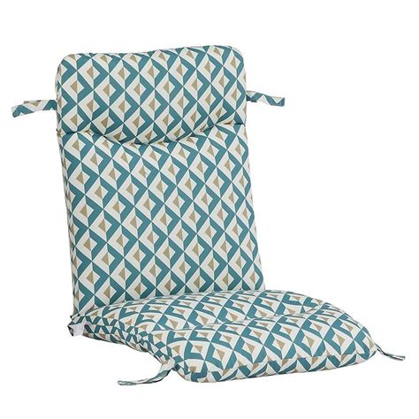 Outdoor Creations Universal Chair Cushion Blue Pattern Briscoes Nz