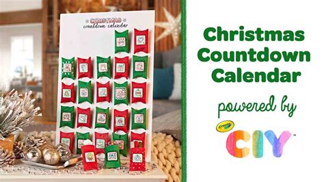 DIY Christmas Countdown Calendar Craft Crayola CIY YouTube