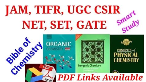 Reference Books For Ugc Csir Net Gate Tifr Jam Chemistry Books