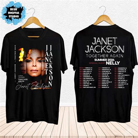 2024 Tour Janet Jackson Together Again T Shirt Janet Jackson 90s