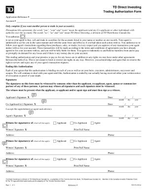 Td Direct Investing Forms Fill Online Printable Fillable Blank