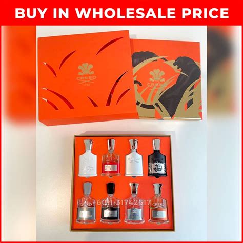 Original Creed 8in1 Orange Box Perfume Set For Unisex Beauty