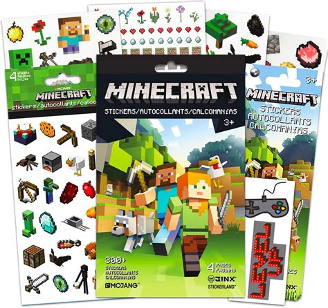 Amazon Artist Unknown Minecraft Stickers Party Favors Ultimate Set