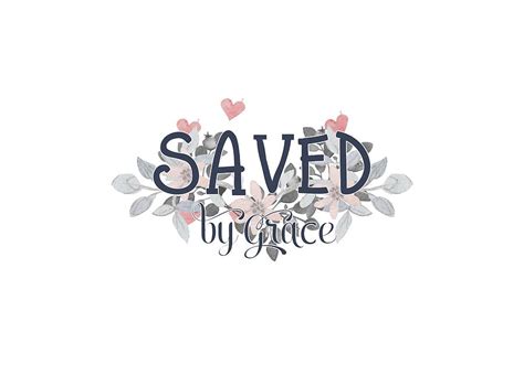 Saved By Grace Christian Bible Verse Quote Typography Painting By Wall Art Prints Fine Art